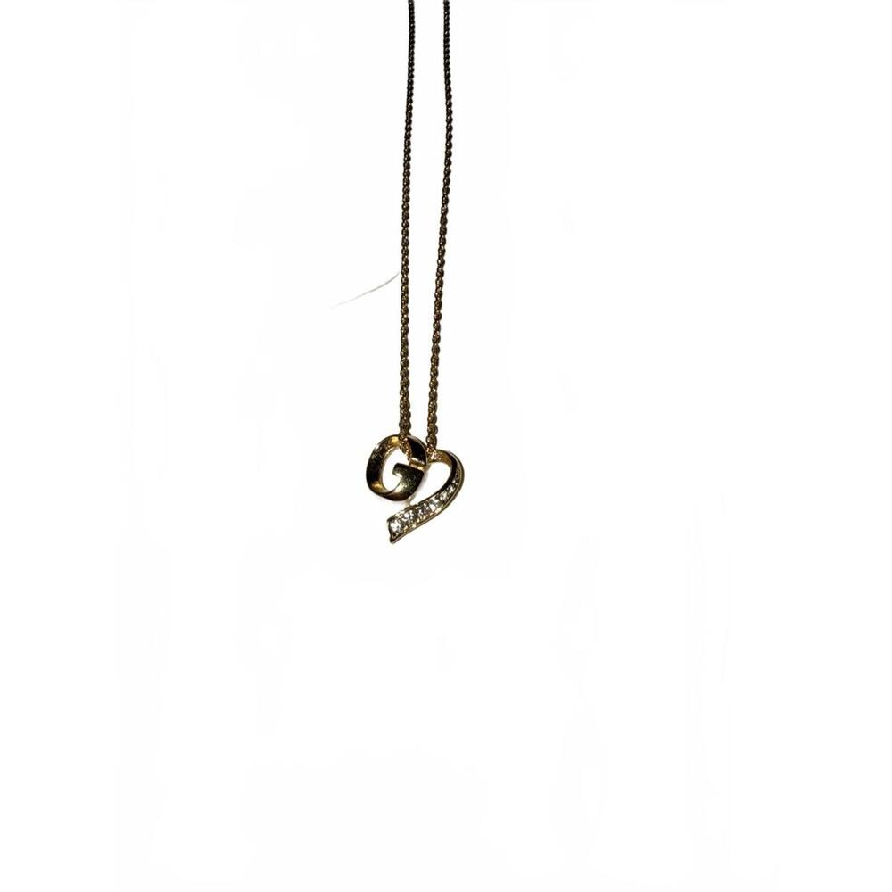 Givenchy Gold Rhinestone Necklace- EUC - Picture 2 of 5